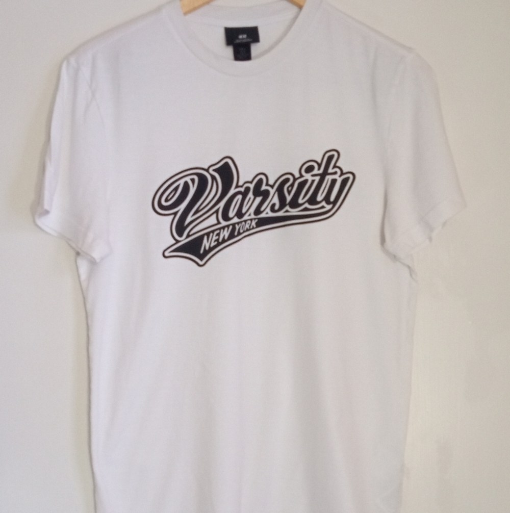 H&M Varsity New York graphic tshirt women's size small